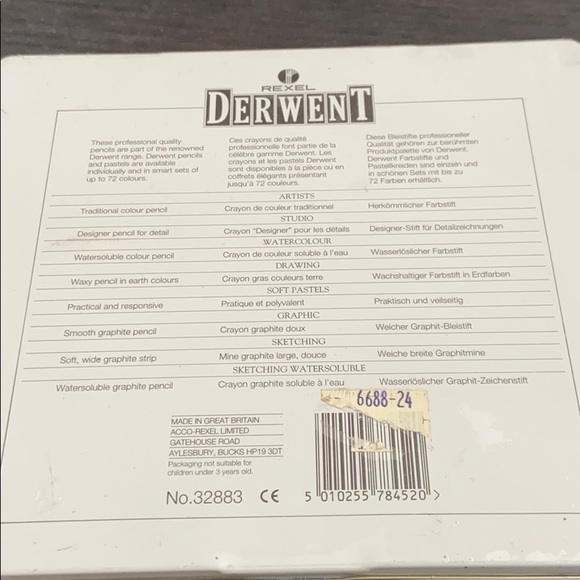 Derwent Watercolor Pencils Artist Set New 24 color - Picture 2 of 3
